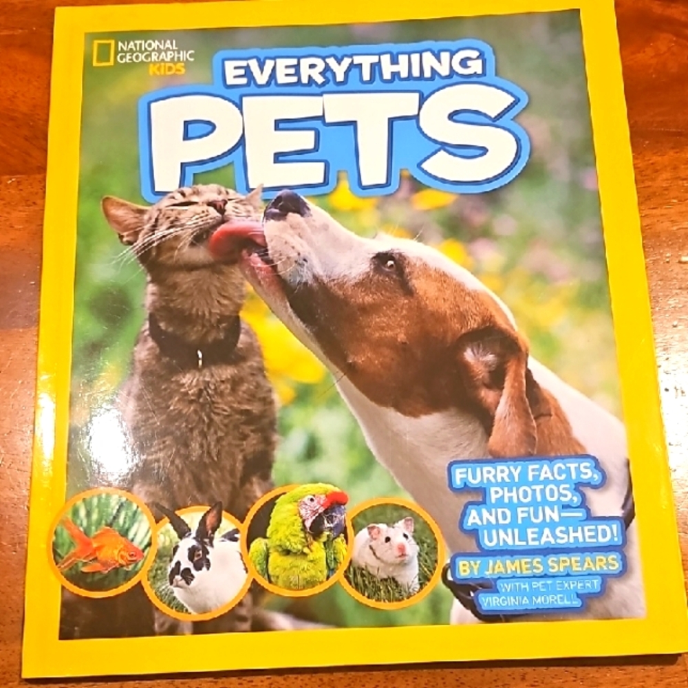 National Geographic Kids Everything Pets Book - Yellow Cover